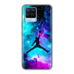 Чохли для Realme 8 - з картинкою JORDAN (AlphaPrint) (Яскравий Джордан)