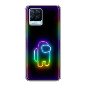 Чохли Амонг Ас для Realme 8 (AlphaPrint) (Яскравий скін)