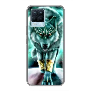 Защитные чехлы для Реалми 8 (AlphaPrint) (ХИТ продаж) ВОЛК