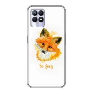 Чехлы с картинкой Лисички для Realme 8i (VPrint) (Девочка Лиса)