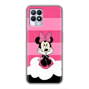 Эксклюзивный чехол для Realme 8i (AlphaPrint - Мультяшные) (Девочка Maus)