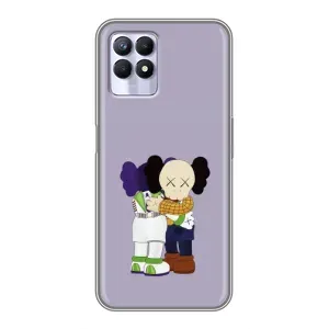 Чехлы для Realme 8i - Bearbrick Louis Vuitton (PREMIUMPrint) (Дружба Беарбрик)