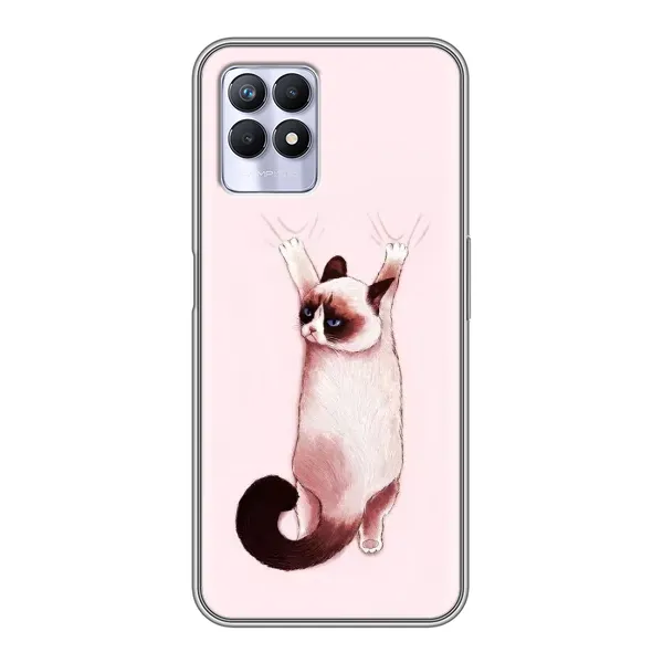 Чехол с принтом «Котик падает» для Realme 8i
