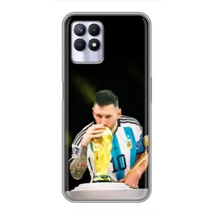 Чехлы для Realme 8i (Leo чемпион) (AlphaPrint) (Кубок Месси)