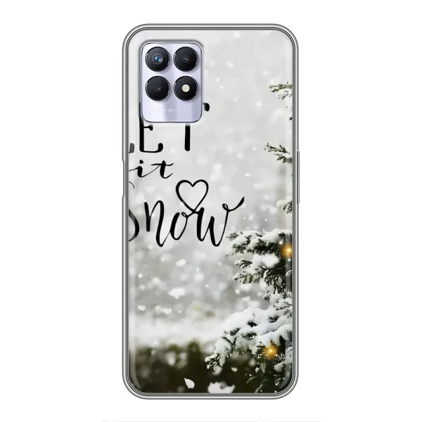 Чехол с принтом «Let it snow» для Realme 8i Чехол с принтом «Let it snow» для Realme 8i