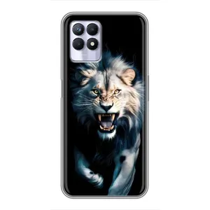 Чехол с принтом «Лев в темноте» для Realme 8i