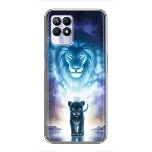 Чехол со Львом для Realme 8i (VPrint) (Маленький лев)