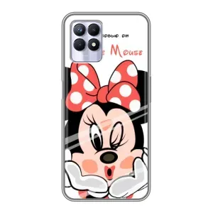 Эксклюзивный чехол для Realme 8i (AlphaPrint - Мультяшные) (Маус Минни)