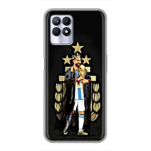 Чехлы для Realme 8i (Leo чемпион) (AlphaPrint) (Месси Король)