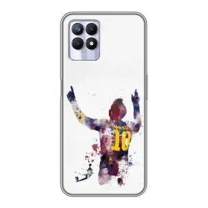 Чехлы Месси для Realme 8i (AlphaPrint) (Messi Barca)