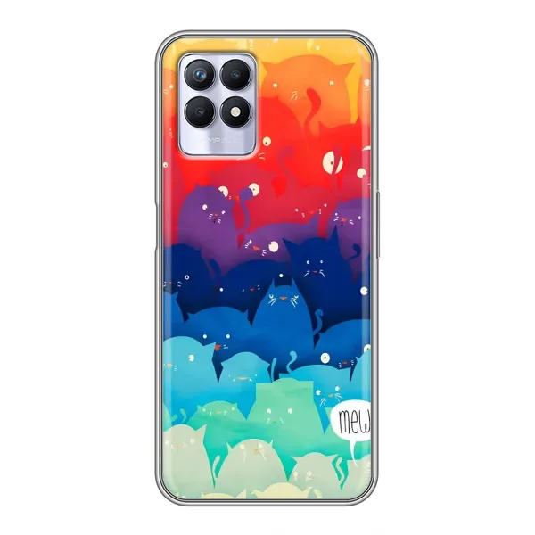 Чехол с принтом «Mew» для Realme 8i