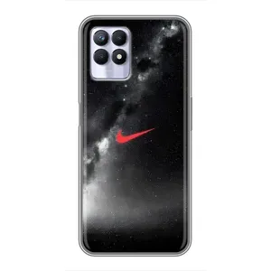 Чехол для Realme 8i - с принтом Найк (AlphaPrint) (Найк красный)