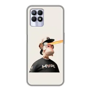 Чехлы с Обезьянами NFT для Realme 8i (AlphaPrint) (обезьяна NFT в очках)