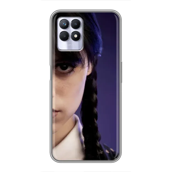 Чохол з принтом «Загадковий погляд Венздей» для Realme 8i