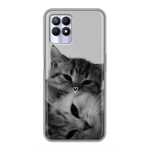 Чохол з малюнком кіт на Realme 8i (Пара котів)