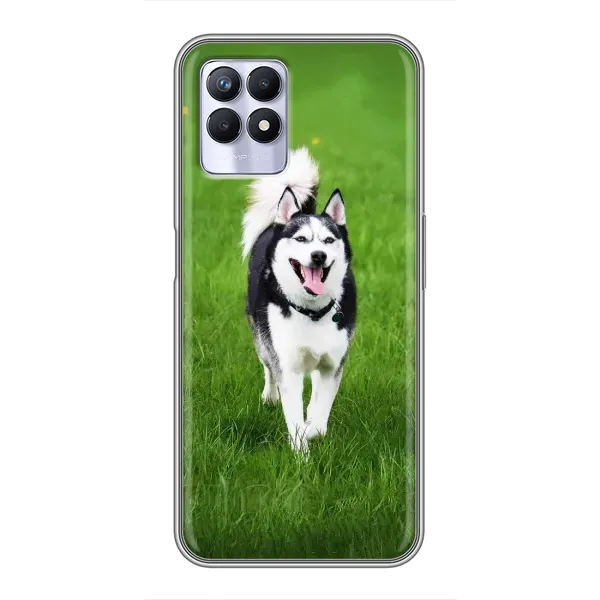 Чехол с принтом «Радостный Хаски» для Realme 8i