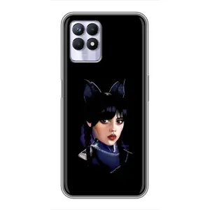 Чохли Венсдей на Realme 8i Уенсдей (AlphaPrint) (серйозна Венздей)