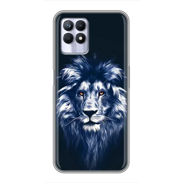 Чехол с принтом «Синий Лев» для Realme 8i