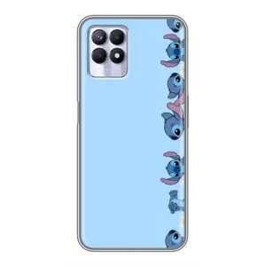 Чохол з принтом Стіч на Realme 8i (Стіч фон)