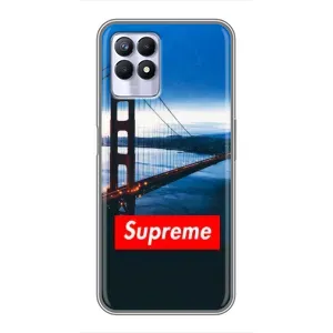 Чехол для Realme 8i с картинкой Supreme (AlphaPrint) (Стиль Supreme)