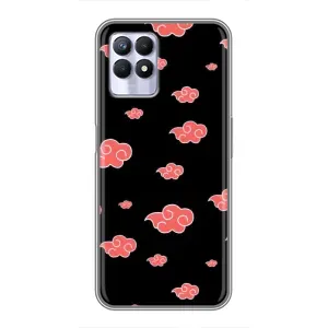 Чехлы Персонажи Аниме Наруто для Realme 8i (AlphaPrint) (Тучки Аниме)