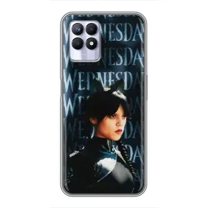 Чохли Венсдей на Realme 8i Уенсдей (AlphaPrint) (Венздей кішка)