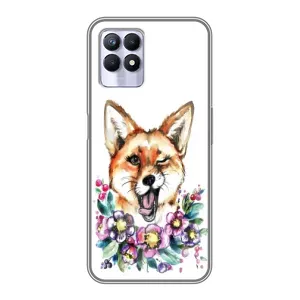 Чехлы с картинкой Лисички для Realme 8i (VPrint) (Веселая лисичка)