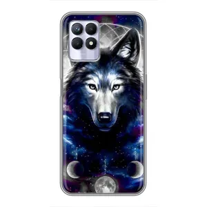 Защитные чехлы для Реалми 8i (AlphaPrint) (ХИТ продаж) ВОЛК (Волк)
