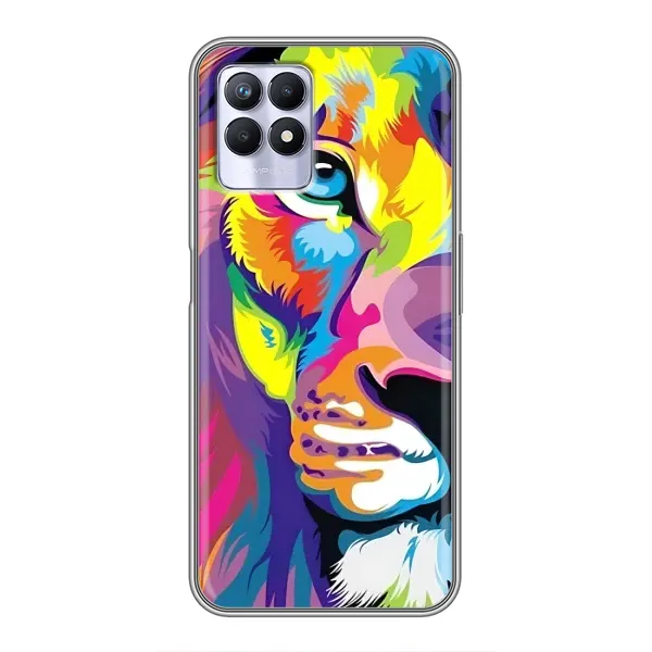Чехол с принтом «Яркий Лев» для Realme 8i