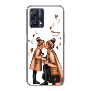 Чехол с печатью для Realme 9 Pro Plus - (Мама с ребенком) (AlphaPrint) (Дочка и мама)