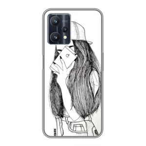 Чехол с печатью для Realme 9 Pro Plus - (Мода) (AlphaPrint) (Фото девочки)