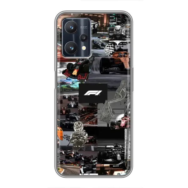 Чехол с принтом «Гоночный коллаж Ф1» для Realme 9 Pro Plus