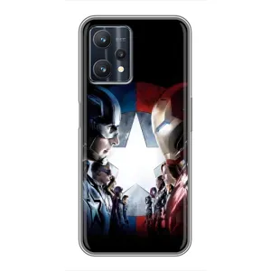 Чехлы с героями Марвел Realme 9 Pro Plus (VPrint) (Марвел стайл)
