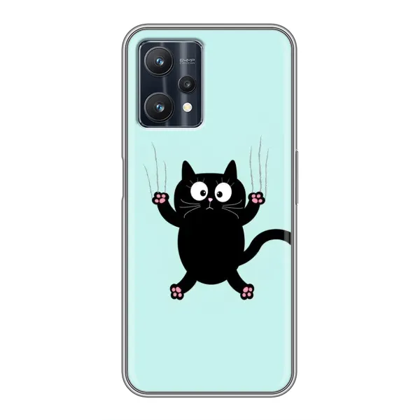 Чехол с принтом «Падающий кот» для Realme 9 Pro Plus Чехол с принтом «Падающий кот» для Realme 9 Pro Plus