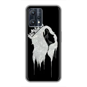 Чехол с Короной Реалми 9 Про Плюс - (AlphaPrint) (Принцесса)