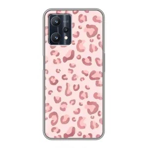 Чехол с розовым рисунком для Realme 9 Pro Plus (Розовый леопард)