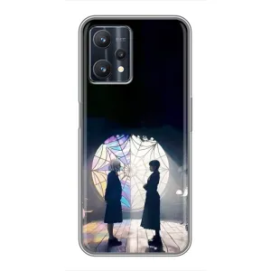 Чехлы Венсдей на Realme 9 Pro Plus Уэнсдей (AlphaPrint) (Уэнздей и Инид)