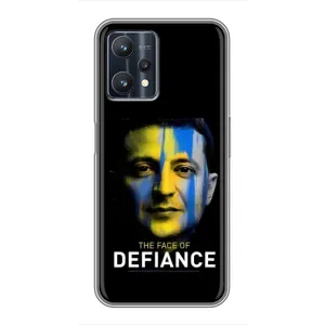 Чехол для Realme 9 Pro Plus (AlphaPrint - с принтом Зеленского) (В. Зеленский)