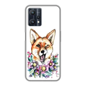 Чехлы с картинкой Лисички для Realme 9 Pro Plus (VPrint) (Веселая лисичка)