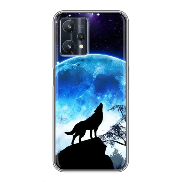 Чохол з принтом «Вовк на місяць» для Realme 9 Pro Plus Чохол з принтом «Вовк на місяць» для Realme 9 Pro Plus