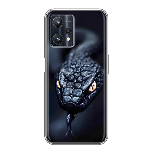 Чохол з принтом «Чорна змія» для Realme 9 Pro Plus