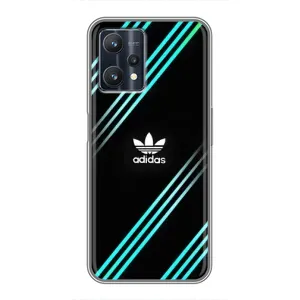 Чохли Адидас для Realme 9 Pro (AlphaPrint) (Адідас з полосами)