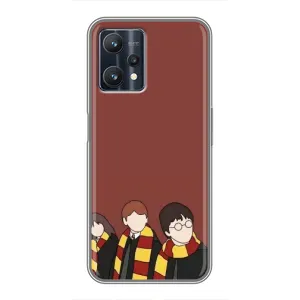 Чехлы с Гарри Поттером для Realme 9 Pro (AlphaPrint) (Гарри с друзьями)