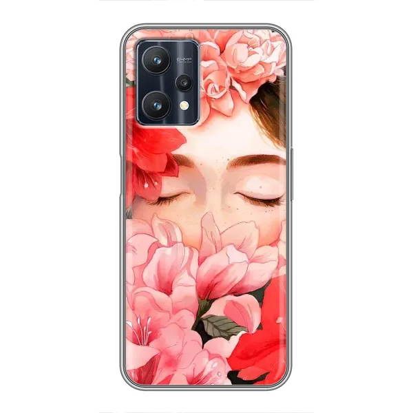 Чехол с принтом «Глаза в цветах» для Realme 9 Pro