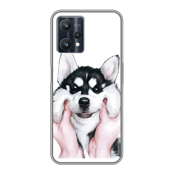 Чехол с принтом «Хаски улыбака» для Realme 9 Pro Чехол с принтом «Хаски улыбака» для Realme 9 Pro