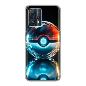 Чехол с Пикачу на Realme 9 Pro (Мяч Пикачу)