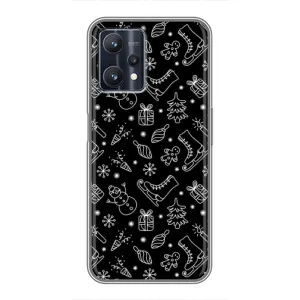 Новогодние, Праздничные Чехлы для Realme 9 Pro - 2024 год (Новогодний фон)