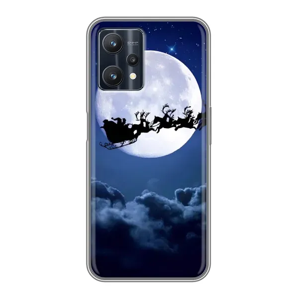 Чехол с принтом «Санта - луна» для Realme 9 Pro
