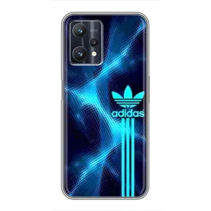 Чохли Адидас для Realme 9 Pro (AlphaPrint) (Синій Адідас)