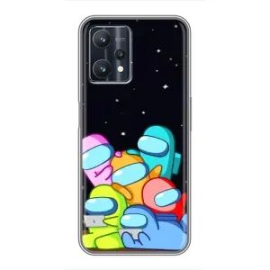 Чохли Амонг Ас для Realme 9 Pro (AlphaPrint) (Скіни в космосі)